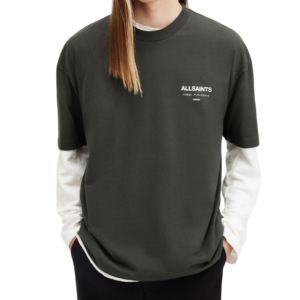All Saints Underground Oversized Crew Neck T-Shirt